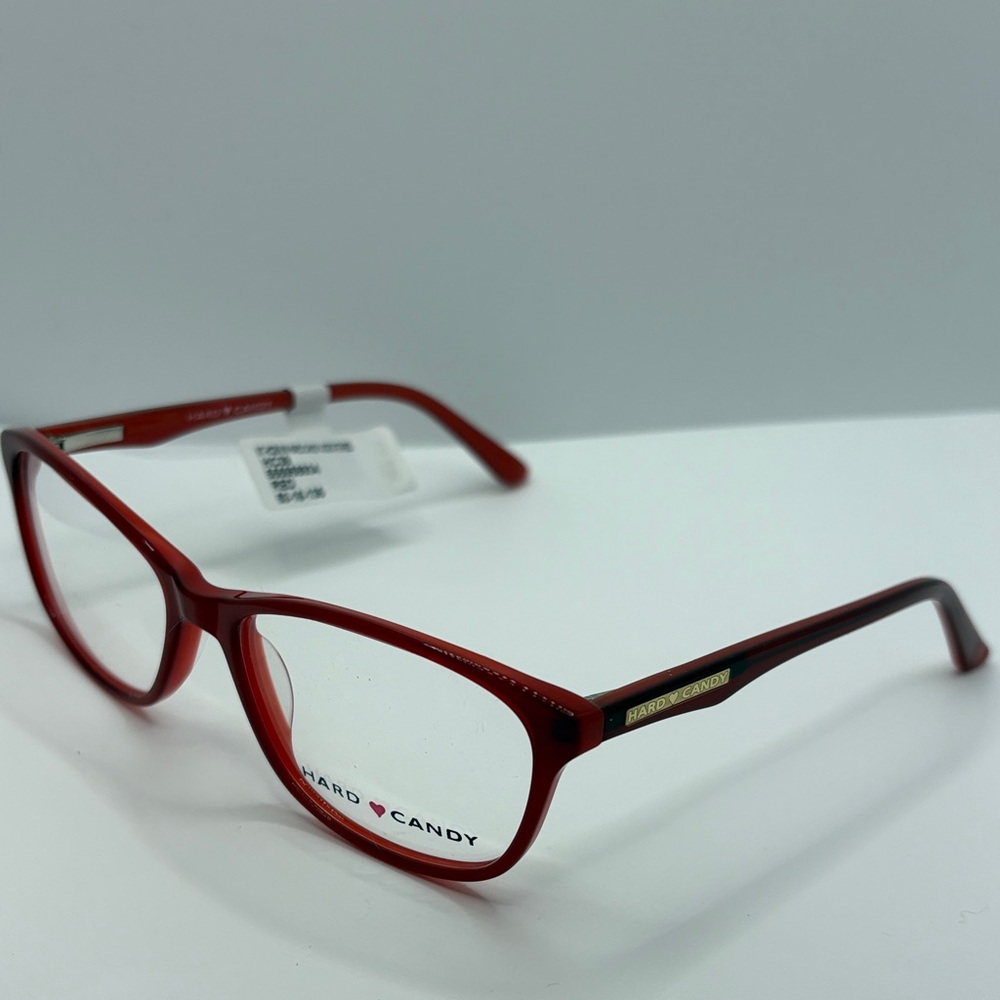 Hard Candy Optical Women's HC39 Vibrant RED Red Eyeglass Frames DEMO NWT